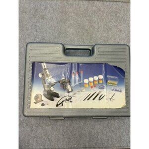 Deluxe Microscope Set Kit 100x-1200x Magnification Kids Science‎ Lab Tools Case
